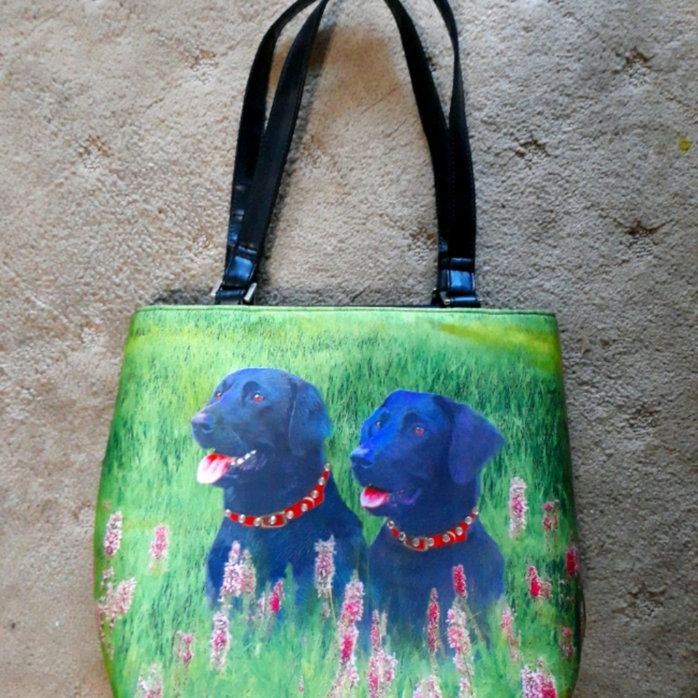 Dog Black Labrador Retriever Purse